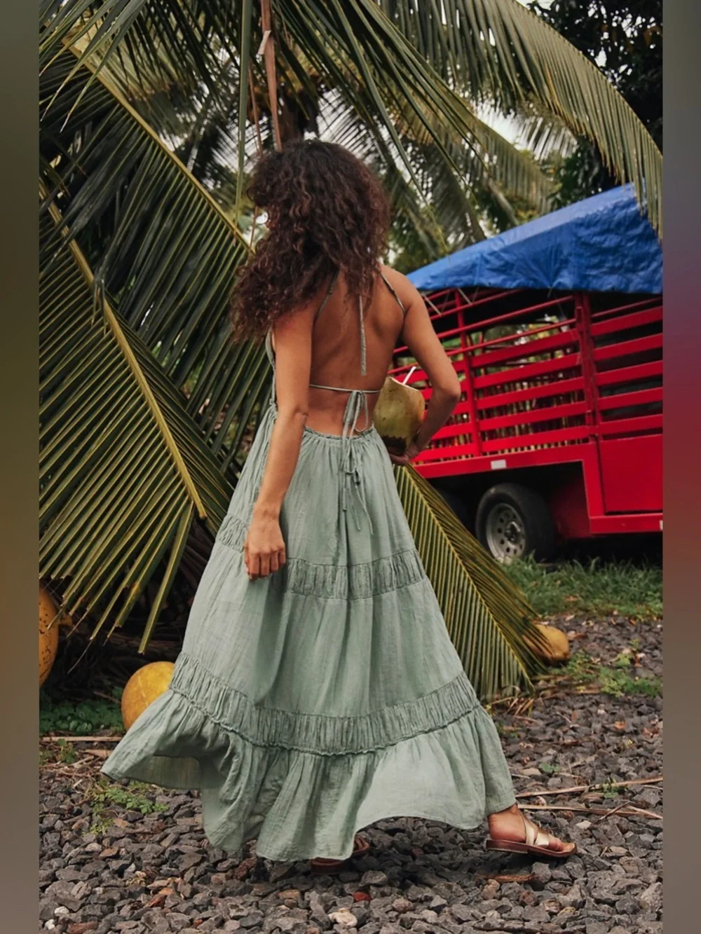 𝓯𝓹 Free People ~  Taking Sides Maxi Dress - Picture 14 of 17